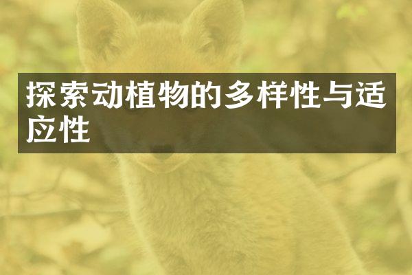 探索动植物的多样性与适应性