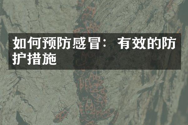 如何预防感冒：有效的防护措施