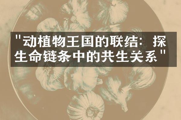"动植物王国的联结：探寻生命链条中的共生关系"