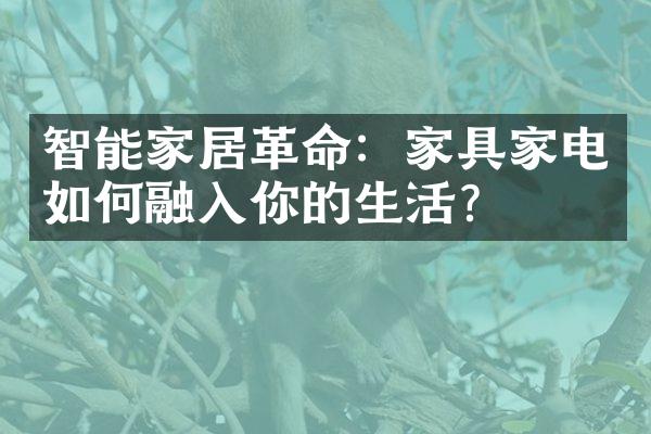 智能家居革命：家具家电如何融入你的生活？