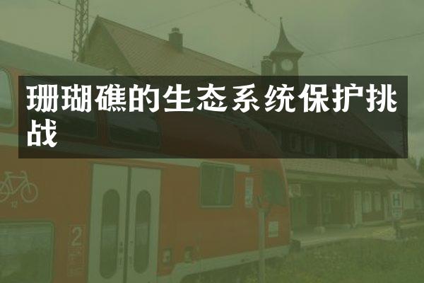 珊瑚礁的生态系统保护挑战