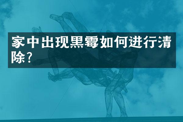 家中出现黑霉如何进行清除？