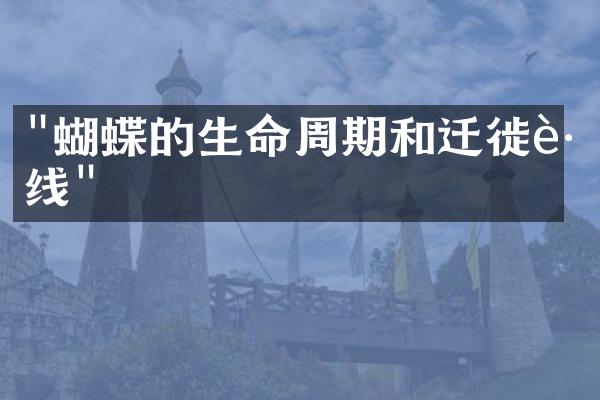 "蝴蝶的生命周期和迁徙路线"