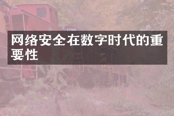 网络安全在数字时代的重要性