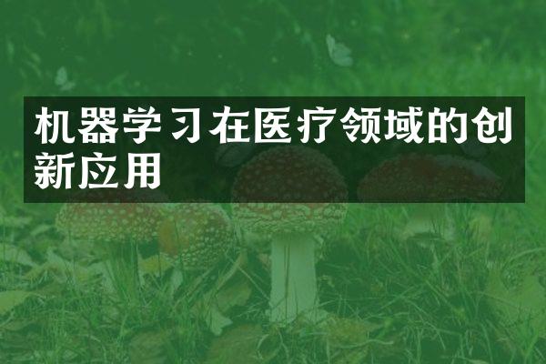 机器学习在医疗领域的创新应用