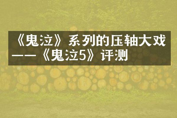 《鬼泣》系列的压轴大戏——《鬼泣5》评测