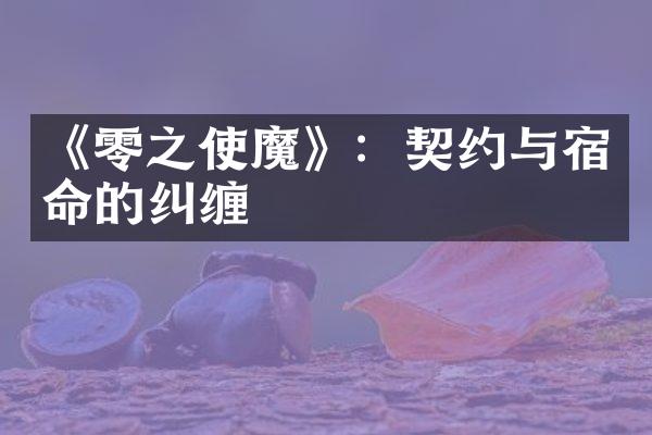 《零之使魔》：契约与宿命的纠缠