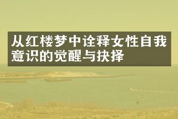 从红楼梦中诠释女性自我意识的觉醒与抉择