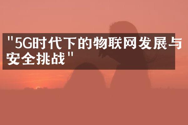 "5G时代下的物联网发展与安全挑战"