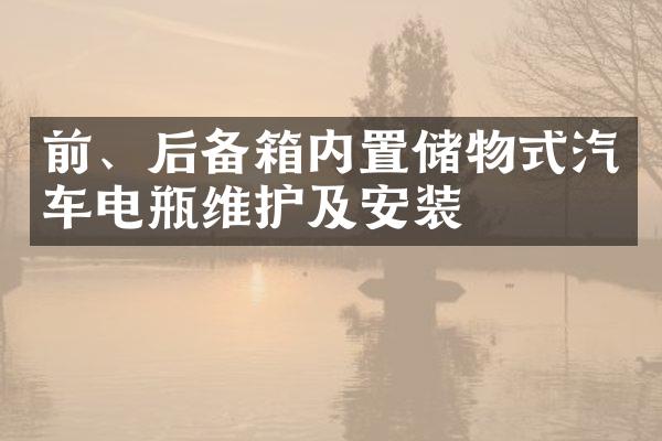 前、后备箱内置储物式汽车电瓶维护及安装