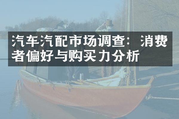 汽车汽配市场调查：消费者偏好与购买力分析