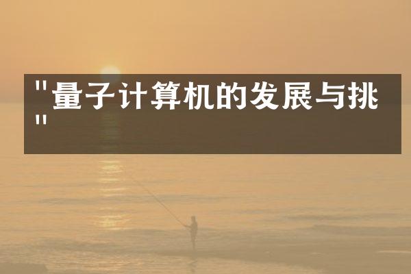 "量子计算机的发展与挑战"