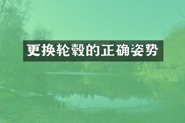 更换轮毂的正确姿势