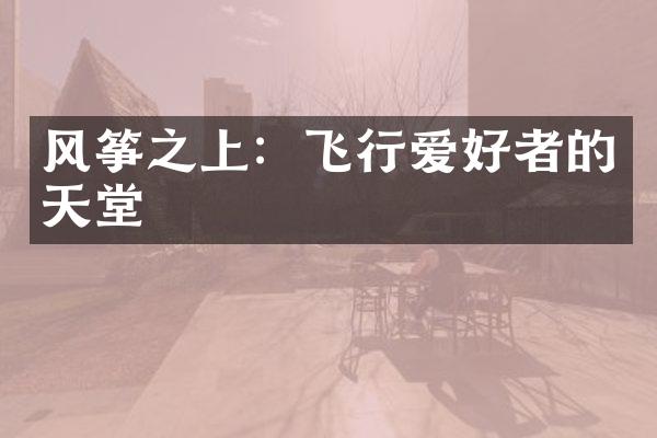 风筝之上：飞行爱好者的天堂