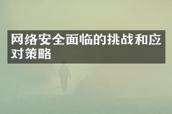 网络安全面临的挑战和应对策略