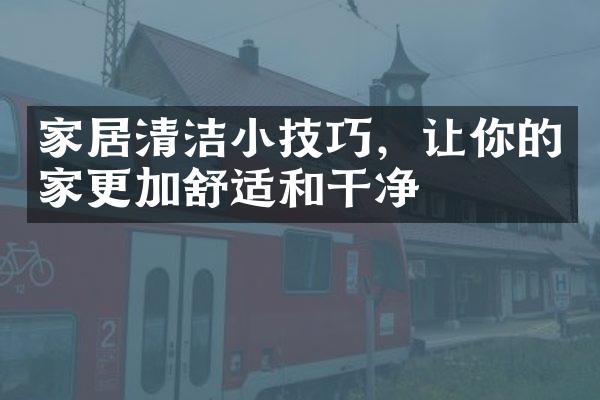 家居清洁小技巧，让你的家更加舒适和干净