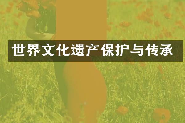 世界文化遗产保护与传承