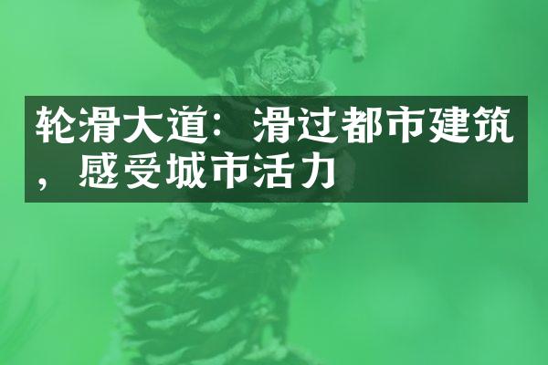 轮滑大道：滑过都市建筑，感受城市活力