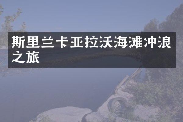 斯里兰卡亚拉沃海滩冲浪之旅