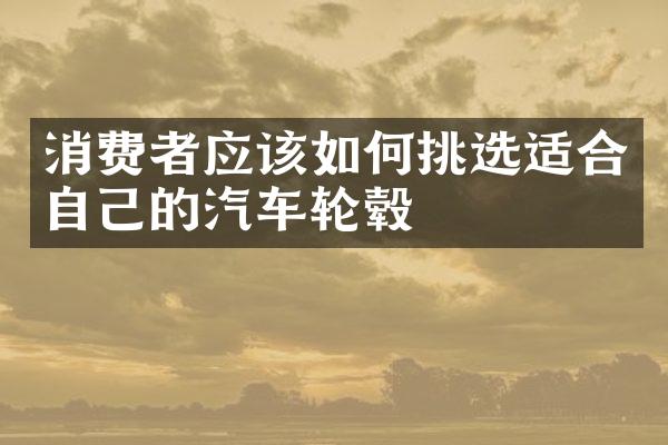 消费者应该如何挑选适合自己的汽车轮毂