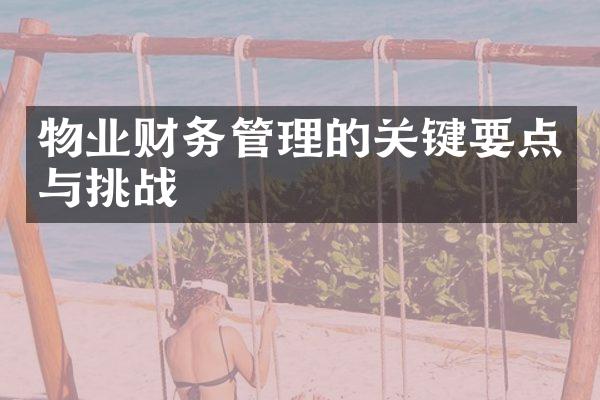 物业财务管理的关键要点与挑战