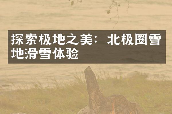 探索极地之美：北极圈雪地滑雪体验