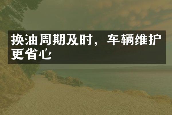换油周期及时，车辆维护更省心