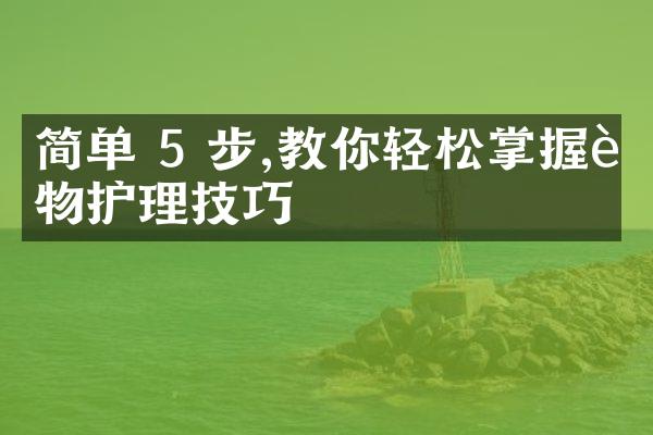 简单 5 步,教你轻松掌握衣物护理技巧