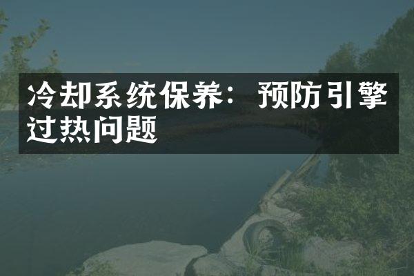 冷却系统保养：预防引擎过热问题