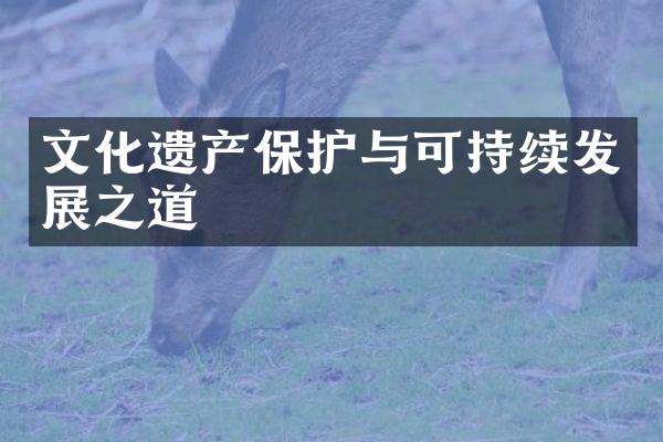 文化遗产保护与可持续发展之道