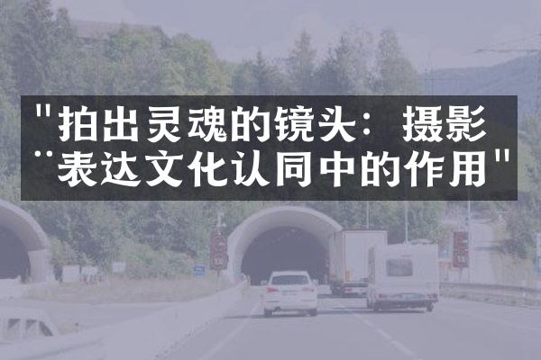 "拍出灵魂的镜头：摄影在表达文化认同中的作用"