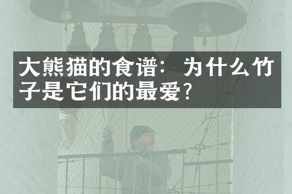 大熊猫的食谱：为什么竹子是它们的最爱？