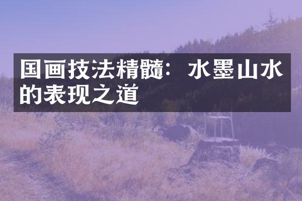 国画技法精髓：水墨山水的表现之道