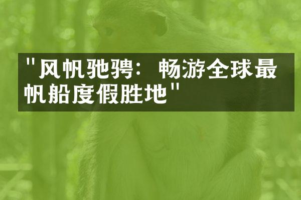 "风帆驰骋：畅游全球最佳帆船度假胜地"