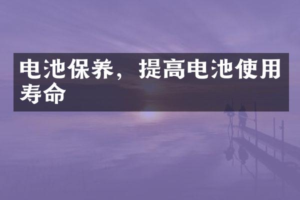 电池保养，提高电池使用寿命