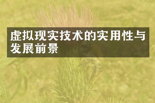 虚拟现实技术的实用性与发展前景