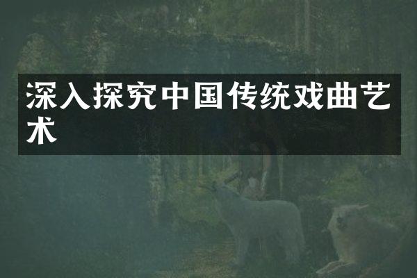 深入探究中国传统戏曲艺术