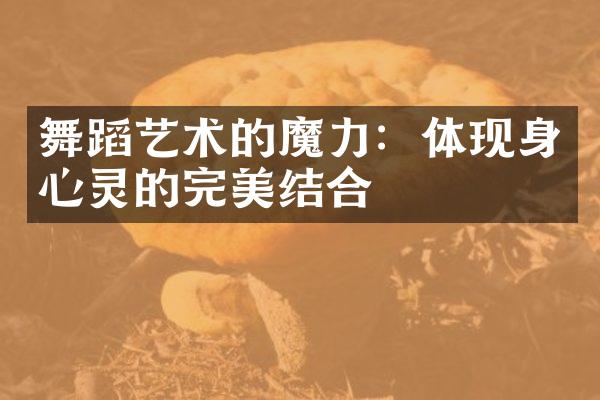 舞蹈艺术的魔力：体现身心灵的完美结合