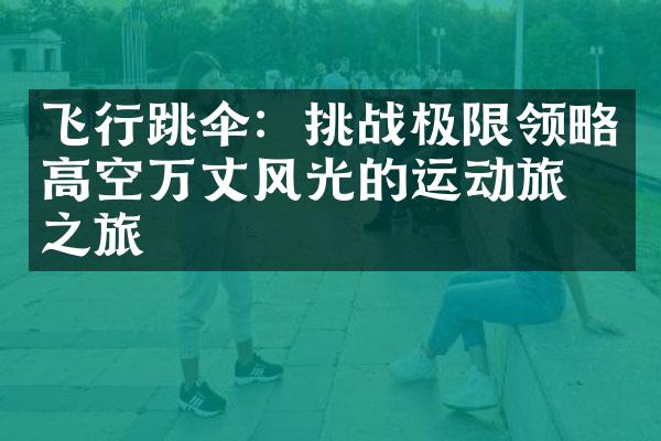 飞行跳伞：挑战极限领略高空万丈风光的运动旅游之旅