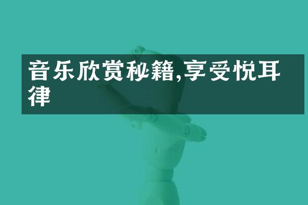 音乐欣赏秘籍,享受悦耳旋律