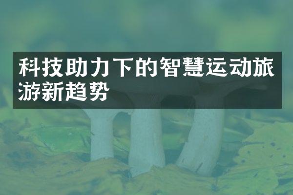 科技助力下的智慧运动旅游新趋势