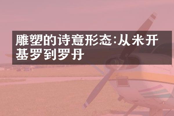 雕塑的诗意形态:从米开朗基罗到罗丹