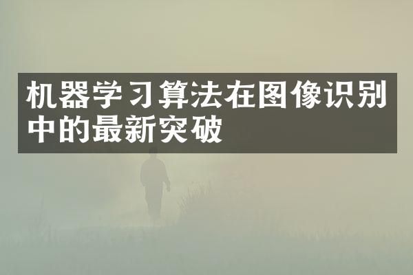 机器学习算法在图像识别中的最新突破