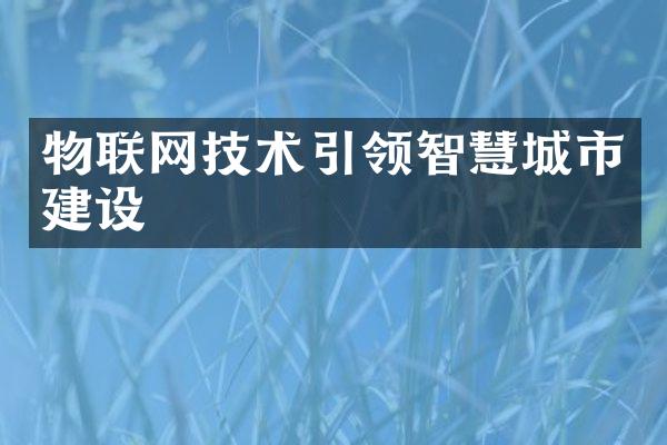 物联网技术引领智慧城市建设