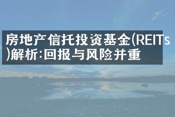 房地产信托投资基金(REITs)解析:回报与风险并重