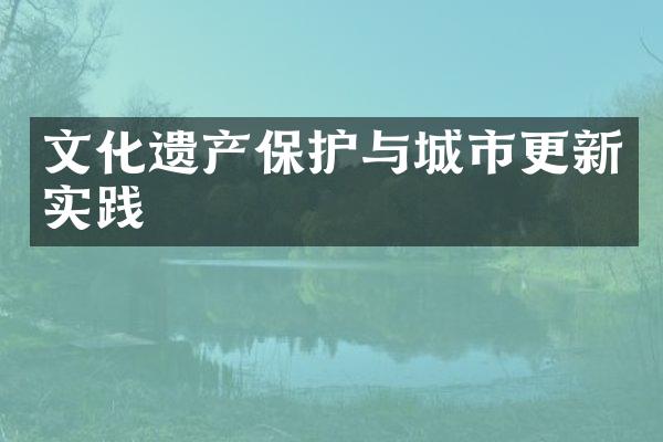 文化遗产保护与城市更新实践