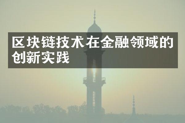 区块链技术在金融领域的创新实践