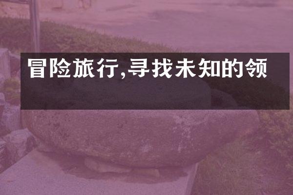 冒险旅行,寻找未知的领域