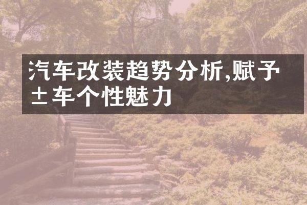 汽车改装趋势分析,赋予爱车个性魅力