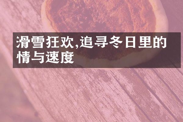 滑雪狂欢,追寻冬日里的激情与速度